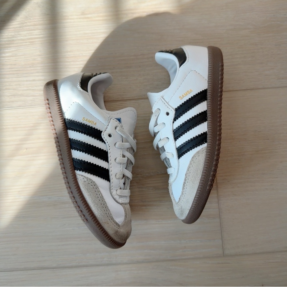Adidas Samba White and Black 9